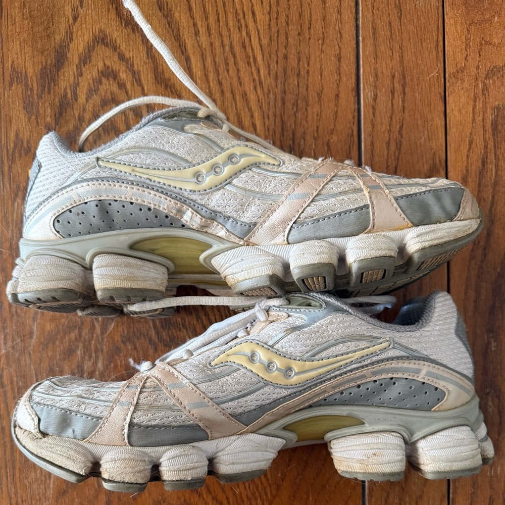 Saucony Gray and White Sneakers